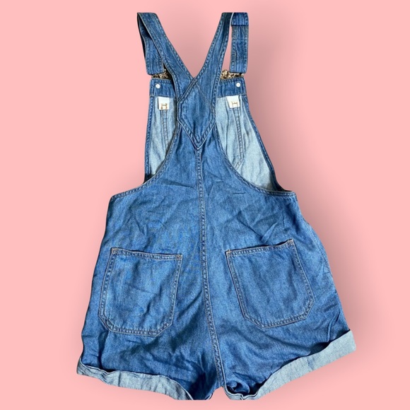 Denim Overall Shorts - Picture 2 of 3